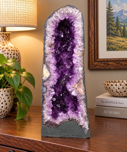 Amethyst crystal geode 1176 - amethyst,