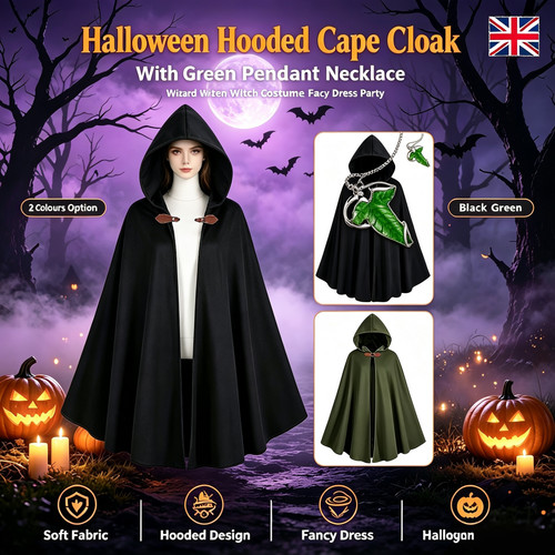 Halloween hooded cape - cape, cloak