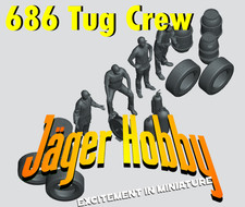 Heng Long 686 Model Tug Crew and Accessory Set