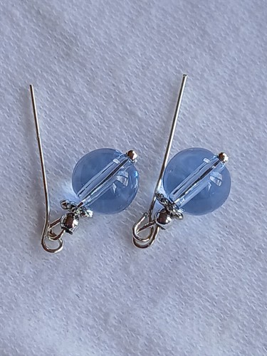 Doll earrings glass - earrings, artdeco