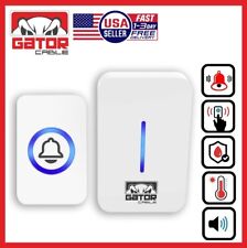 Wireless Doorbell Plug-In LED Lights Waterproof Long Range Receiver Remote LOUD