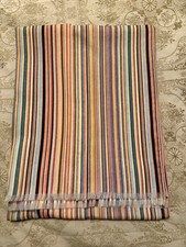 Paul Smith Signature Strip Scarf | Virgin Wool | ✅ EXCELLENT CONDITION