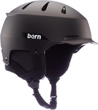 Bern Hendrix MIPS Winter Sport Helmet - Hat Style & Liner - Matte Black, Medium