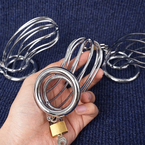 Male stainless steel chastity - stainless,
