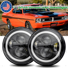 For Dodge Dart 1964-1976 DOT 7" inch Round LED Headlights Hi-Lo Sealed Beam