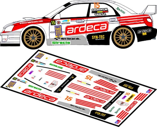 Decals subaru impreza wrc - subaru,
