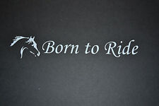 BORN TO RIDE PONY HORSE STICKERS DECALS CAR TRAILER HORSEBOX HORSES  STABLE