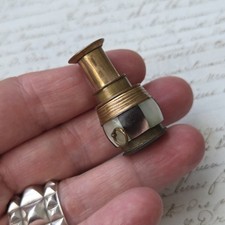 Rare Miniature Mother of Pearl Brass Napoleon III 19th Century Castelaine Lens 