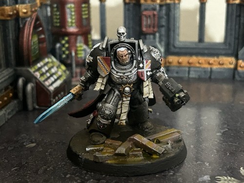 Fully painted and based silver - and,