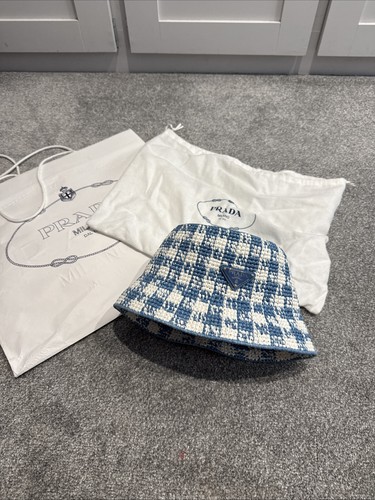 Prada woven blue - woven, white
