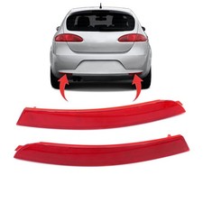 2x Rear Bumper Reflector Left