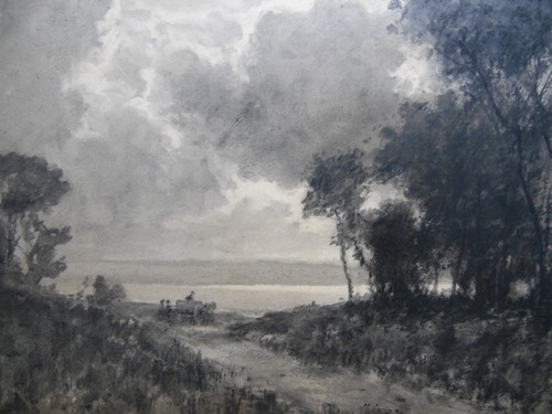 Horse and cart lake - lake, wooded