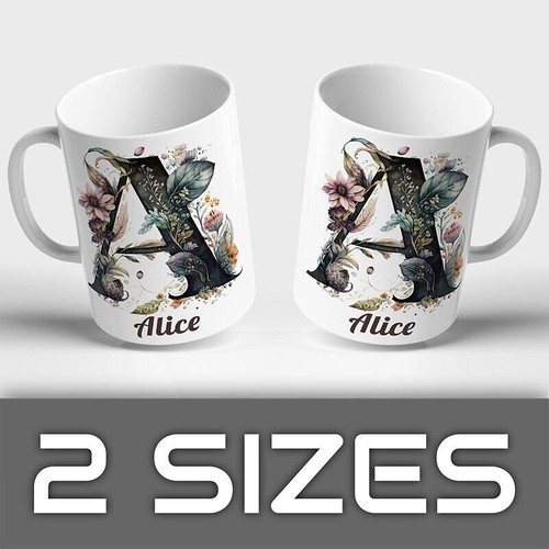Personalised floral mug - mug, cup