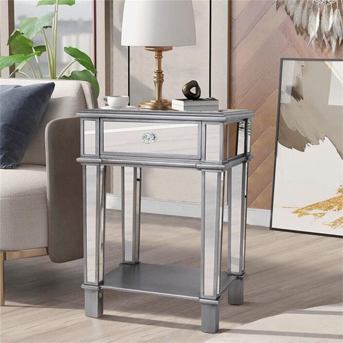 Accent silver mirrored - silver, end