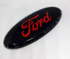 NEW FORD FOCUS (MK3) / CMAX 2011-15 BLACK & RED REAR TAILGATE FORD BADGE EMBLEM