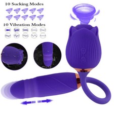 Sucking Vibrator Sucker Thrusting Dildo Clit G-spot Massager Sex Toys for Women