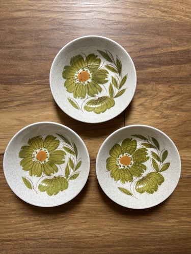 1970s retro stoneware bowls - stoneware,