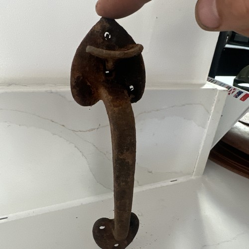 Pair antique wrought iron - pair,