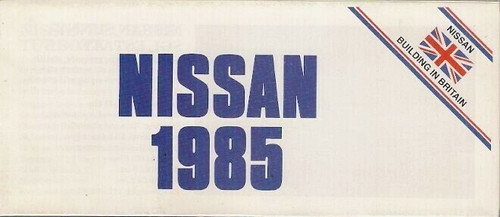Nissan range 1985 foldout - range,