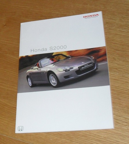 Honda s2000 roadster brochure - s2000,