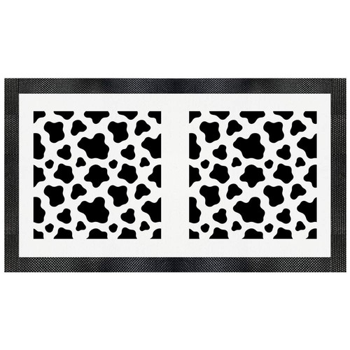 Cow pattern pet feeding mat - 'cow,