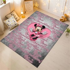 Minnie Mouse Rug,Cute Rug,Kids Rug,Colorful Rug,Pink Rug,Custom Rug,Nursery Rug,