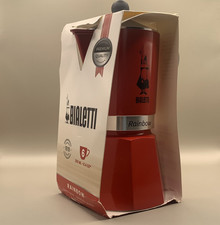 Bialetti Rainbow 6 Cup Espresso Coffee Maker Stovetop Red Moka express New