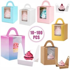 10-30Pcs Clear Window Cupcake