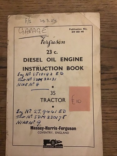 Ferguson diesel oil - ferguson, engine