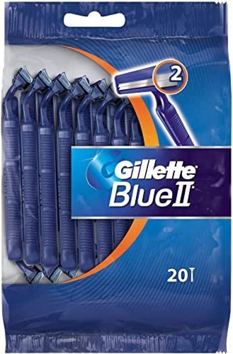 Blue disposable razors 20 - blue,