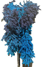 Handmade Wool Mix Ruffle Shaggy Scarf Blue Turquoise