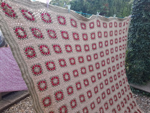 Vintage crochet blanket - crochet, granny
