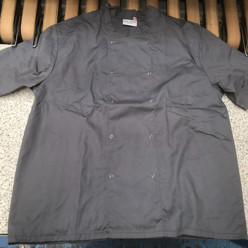 New unisex grey chef jacket - new,