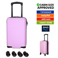 Ryanair Approved 40x25x20cm Cabin Suitcase - Removable Wheels Underseat Luggage