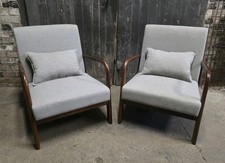 Pair Of Grey Mid Century Style