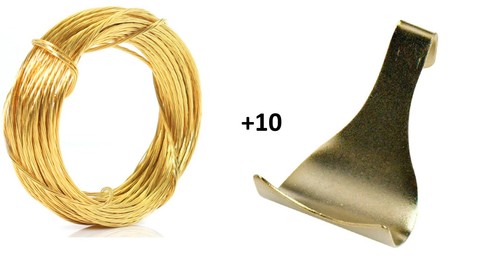 Brass picture rail - brass, hanging