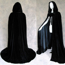 Velvet Cloak Hooded Gothic