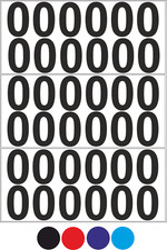 sticky vinyl Numbers stickers Decals weather proof Bk & Wt bin door office home