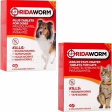 Ridaworm Dog or Cat Multi Wormer Worming Tablets