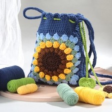 Sunflower Crochet Bag Kit for