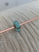 Trollbeads turquoise flower unique bead very pretty 
