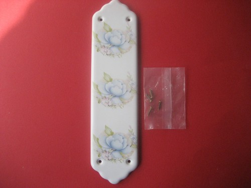 White porcelain ceramic blue - porcelain,