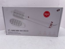 T3 Micro AireBrush Duo Hair Blow Dry Interchangeable Hot Air Brush White