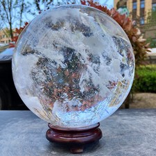 16.75LB  White melted quartz ball globe Healing home décor