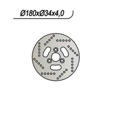 FRONT BRAKE DISC NG 074 for Suzuki TR STREET MAGIC 50 1998-2000