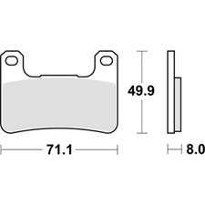 FRONT BRAKE PADS RACING 806RST
