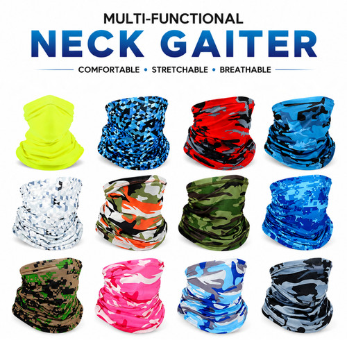 Seamless bandana face covering - face,
