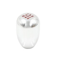 Universal Aluminum 5 Speed Manual Car Gear Shift Knob Stick Shifter Silver Tone