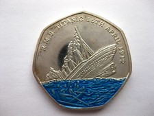 RMS Titanic 50p Shaped