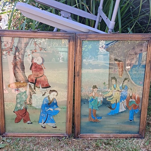 Rare vintage set - vintage, framed